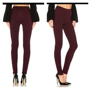 Sanctuary Grease Ponte burgundy leggings